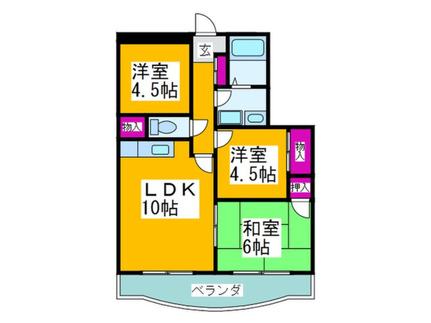 間取図 メゾンアザレア