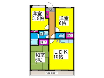 間取図 メゾンアザレア