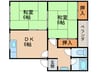 春日丘ハイツＢ棟 2DKの間取り