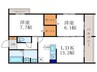 仮）ヴァン　ソレイユ　二条 2LDKの間取り