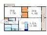 仮）ヴァン　ソレイユ　二条 2LDKの間取り