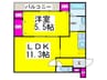 フジパレス堺大浜中町 1LDKの間取り