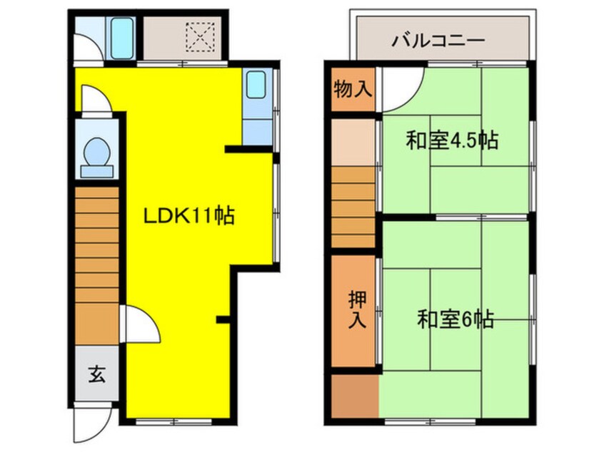 間取図 小久保5丁目戸建