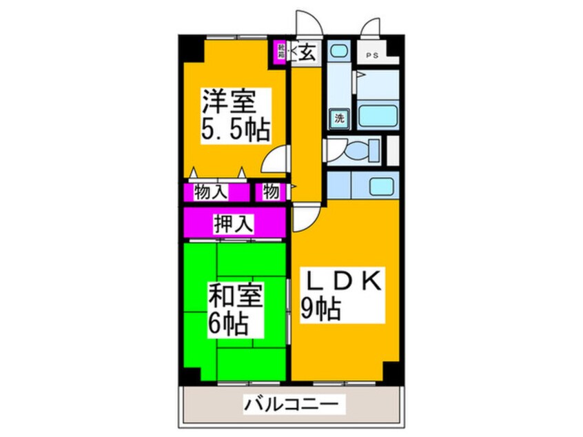 間取図 ハイマート宮山台