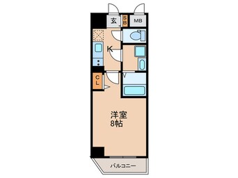 間取図 ル・パルトネール三宮東(301)