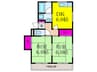 阪口マンション 2DKの間取り