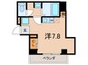 ＥＲＣｉｔｙｓ立花駅前 1Rの間取り