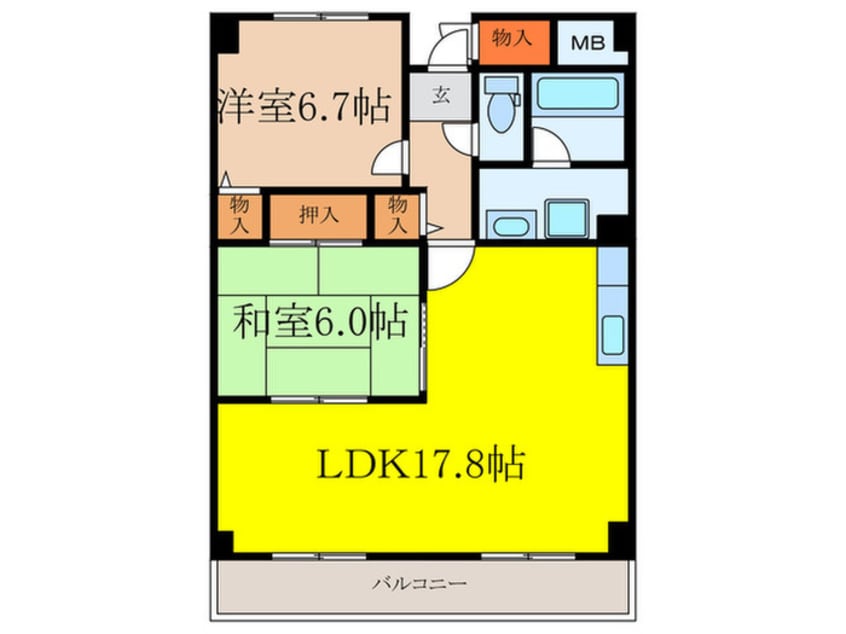 間取図 ルミエ－ル西緑丘