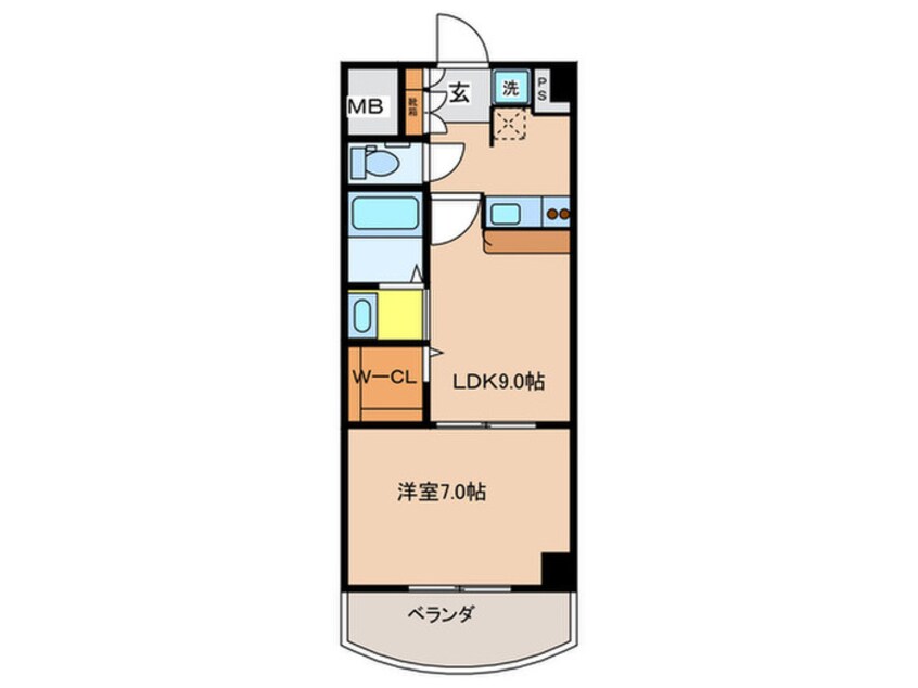 間取図 ノルデンタワ－天神橋アネックス