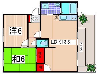 間取図 メゾン・ウィステＢ棟