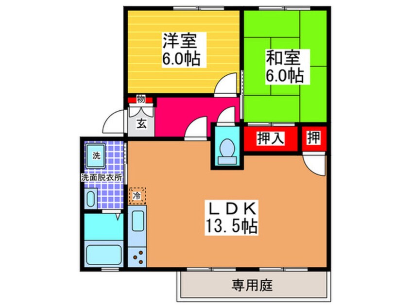 間取図 メゾン・ウィステＢ棟