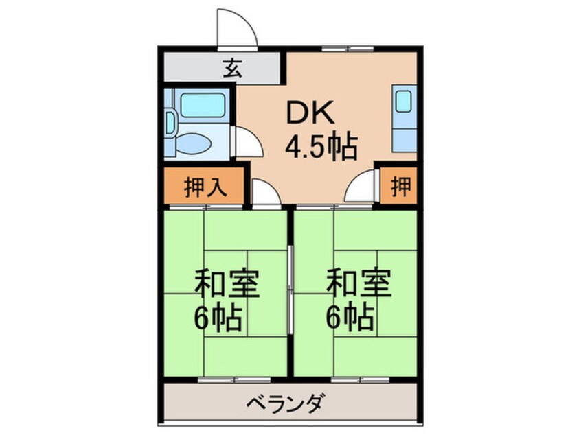 間取図 サンハイム北舞子