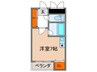 ヴィラ緑地ガルデン 1Rの間取り