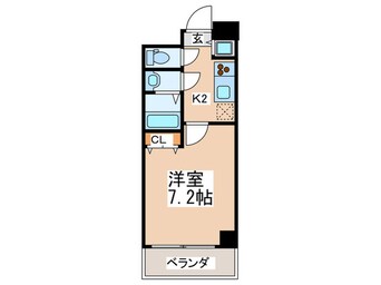 間取図 サムティ阿波座Ｌｕｓｓｏ