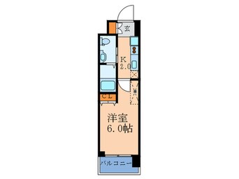 間取図 ｴｽﾃﾑﾌﾟﾗｻﾞ梅田中崎町Ⅲ(Ｓ708)