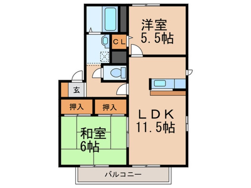 間取図 シ－サイドハイツＢ棟