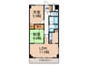 ロイヤル神戸池田広町 2LDKの間取り