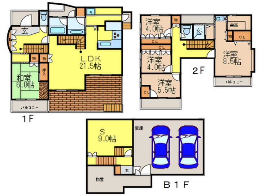 間取図 佐竹台貸家