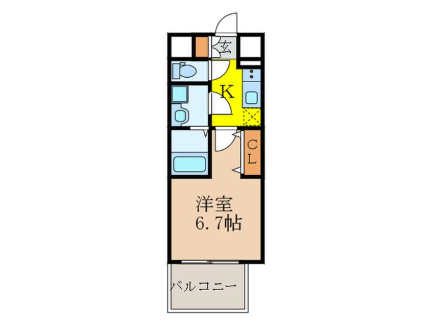 間取図 ﾚｼﾞｭｰﾙｱｯｼｭSuitaBranche(806)