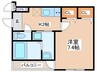 フジパレス三国ヶ丘I番館 1Rの間取り