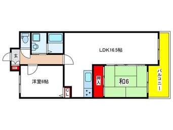 間取図 ボンエルフ嵯峨