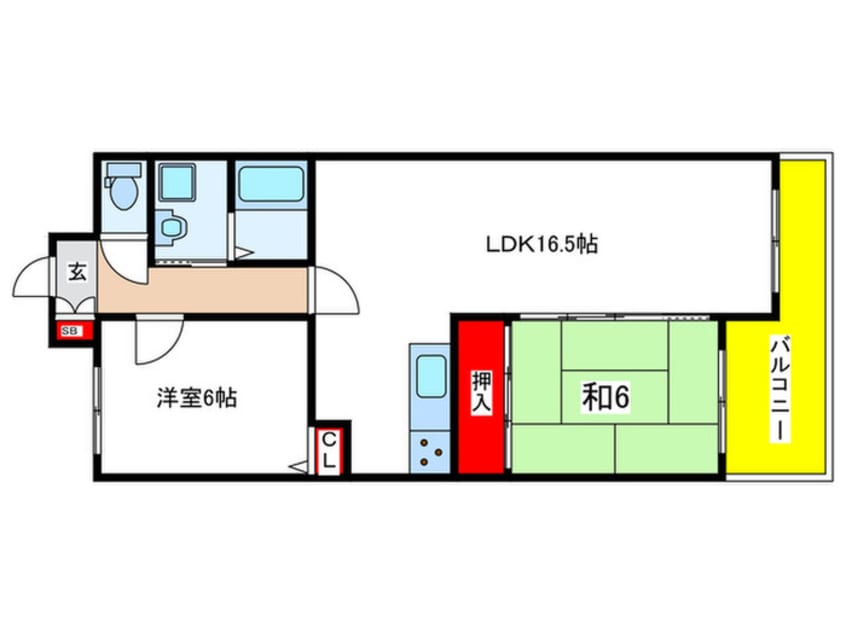 間取図 ボンエルフ嵯峨