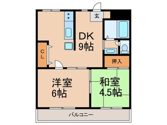 間取図 甲南第3六甲ハイム（205）