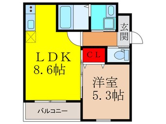 間取図 フジパレス吉田WEST