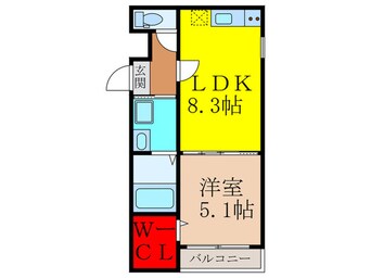 間取図 フジパレス吉田WEST