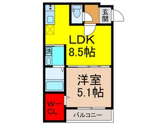 間取図 フジパレス吉田EAST