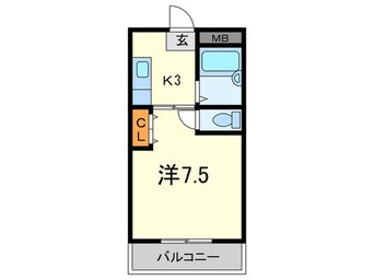 間取図 ハイム甲風園