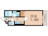 ASUKAⅡ 1Kの間取り