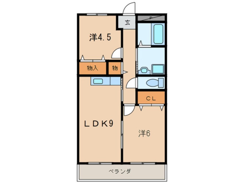 間取図 タカソウハイツ 熊野