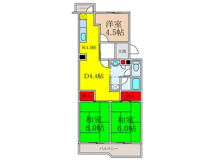 間取り図 千里春日台２号棟