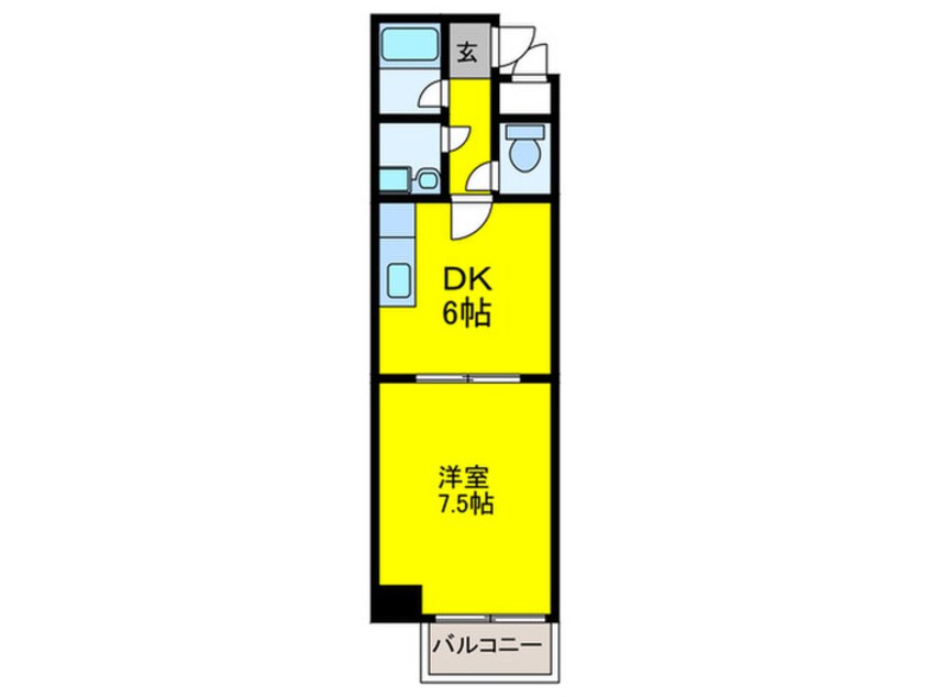 間取図 リビエール増井