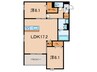 カリーノディモーラ 2LDKの間取り