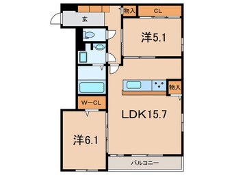 間取図 カリーノディモーラ