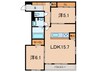 カリーノディモーラ 2LDKの間取り