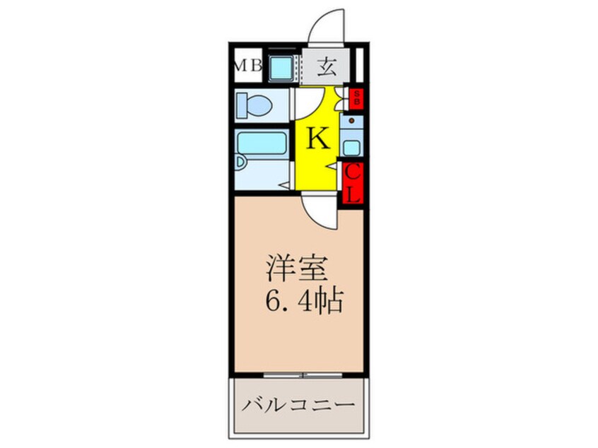 間取図 エステムコート新大阪(307)
