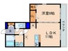 REED OTT´S　Ⅱ棟 1LDKの間取り