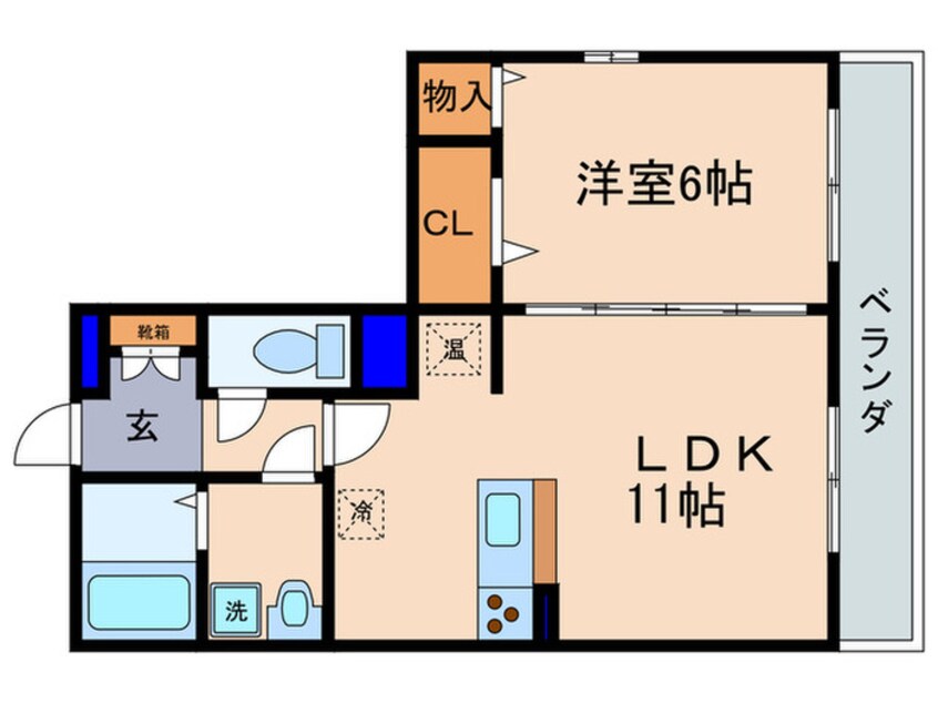 間取図 REED OTT´S　Ⅱ棟