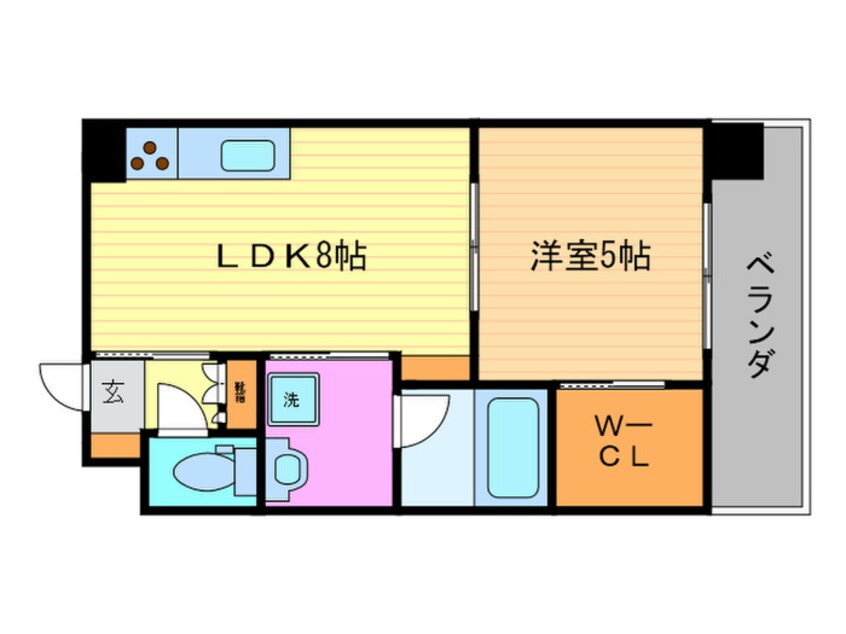 間取図 カ－サフィオ－レ桂