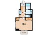 シャール苦楽園 1Kの間取り