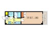 リヴィエ－ルミヤ 1Kの間取り