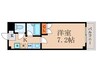 リヴィエ－ルミヤ 1Kの間取り