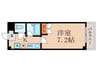 リヴィエ－ルミヤ 1Kの間取り
