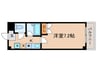 リヴィエ－ルミヤ 1Kの間取り