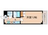 リヴィエ－ルミヤ 1Kの間取り