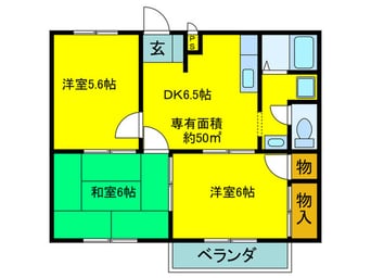 間取図 サニーコート小川