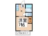 天美参番館 1Kの間取り